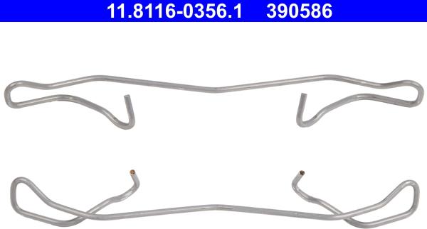 ATE 11.8116-0356.1 - Fjäder, bromsadel xdelar.se