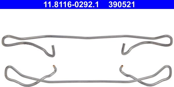 ATE 11.8116-0292.1 - Fjäder, bromsadel xdelar.se