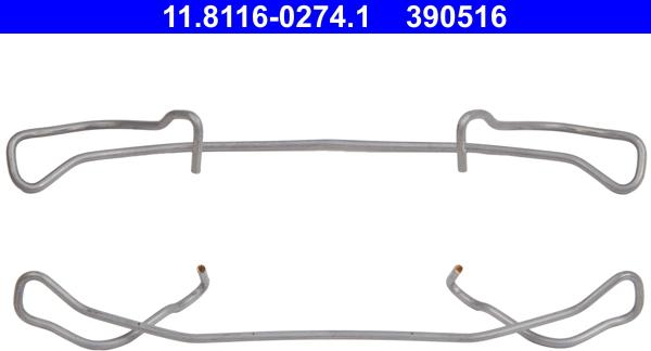 ATE 11.8116-0274.1 - Fjäder, bromsadel xdelar.se