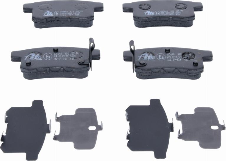 ATE 13.0460-5648.2 - Bromsbeläggssats, skivbroms xdelar.se