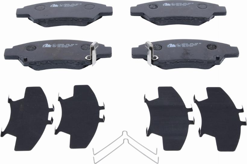 ATE 13.0460-5620.2 - Bromsbeläggssats, skivbroms xdelar.se