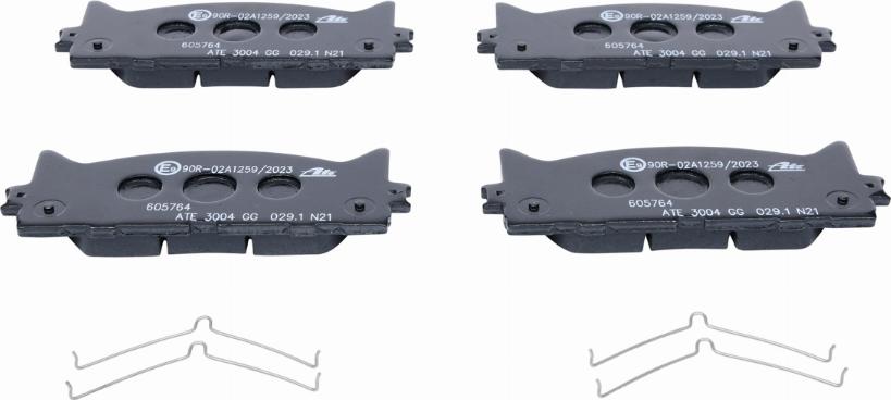 ATE 13.0460-5764.2 - Bromsbeläggssats, skivbroms xdelar.se