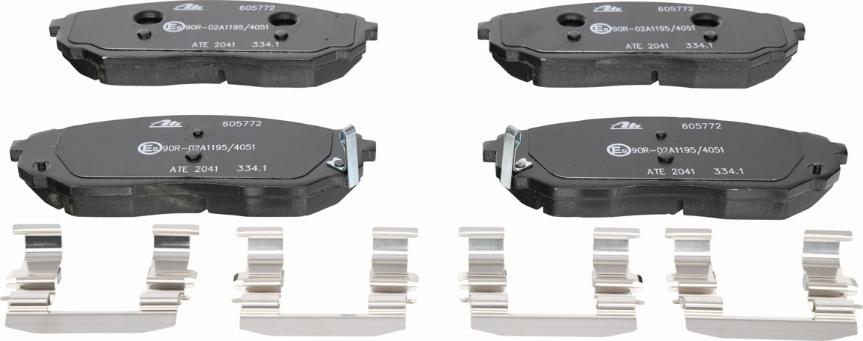 ATE 13.0460-5772.2 - Bromsbeläggssats, skivbroms xdelar.se