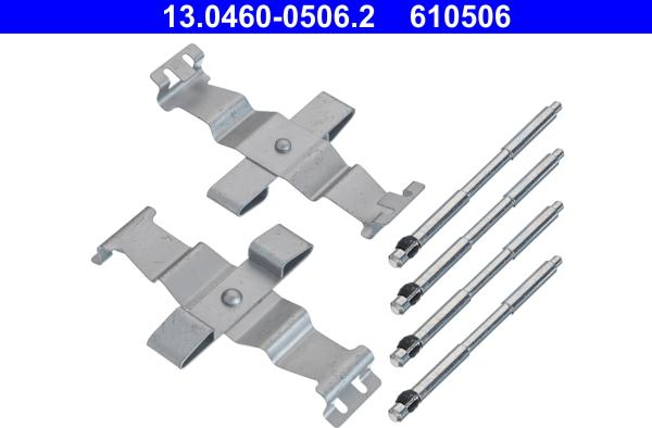 ATE 13.0460-0506.2 - Tillbehörssats, skivbromsbelägg xdelar.se
