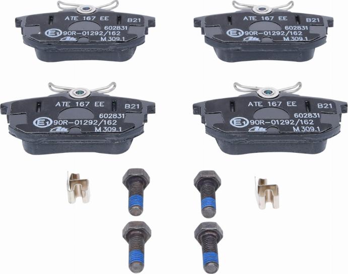 ATE 13.0460-2831.2 - Bromsbeläggssats, skivbroms xdelar.se