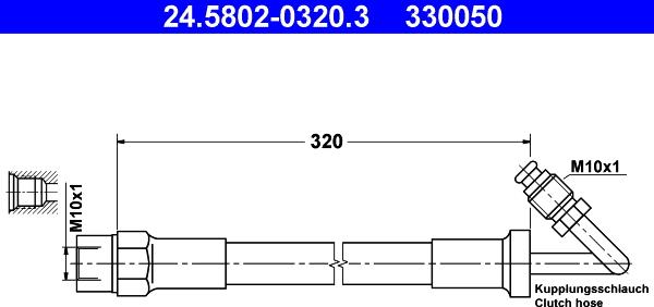 ATE 24.5802-0320.3 - Kopplingsslang xdelar.se