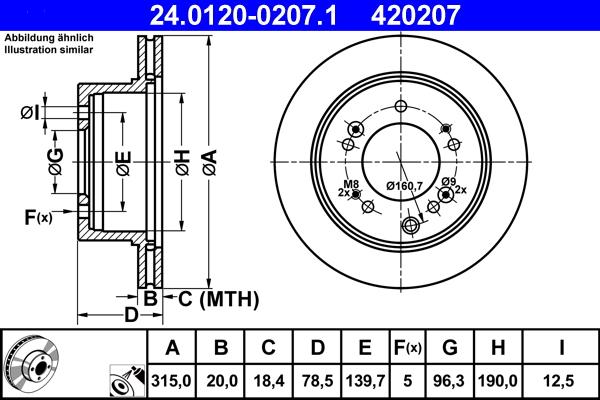 ATE 24.0120-0207.1 - Bromsskiva xdelar.se