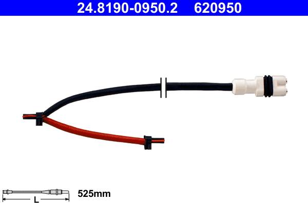 ATE 24.8190-0950.2 - Varningssensor, bromsbeläggslitage xdelar.se