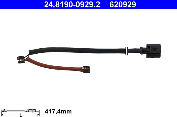 ATE 24.8190-0929.2 - Varningssensor, bromsbeläggslitage xdelar.se