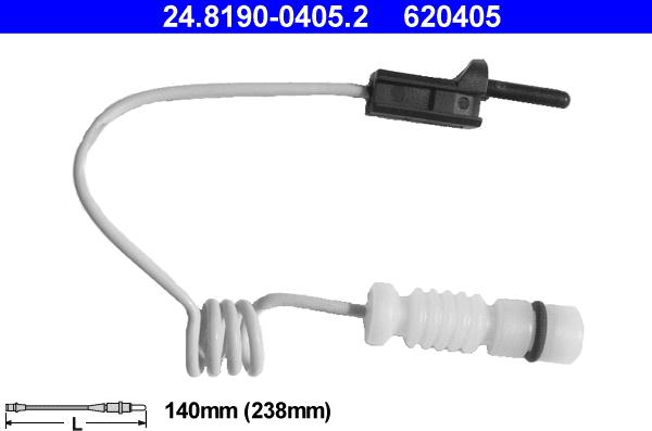 ATE 24.8190-0405.2 - Varningssensor, bromsbeläggslitage xdelar.se