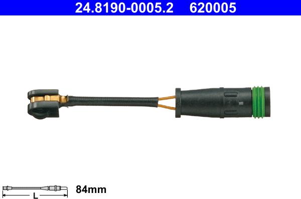 ATE 24.8190-0005.2 - Varningssensor, bromsbeläggslitage xdelar.se