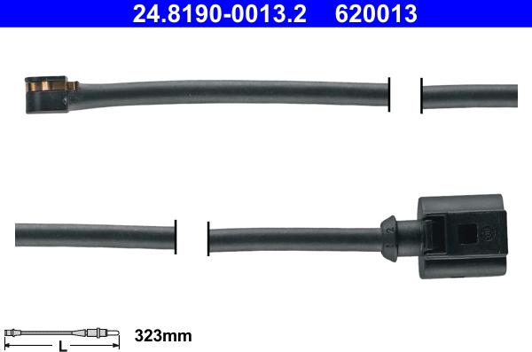 ATE 24.8190-0013.2 - Varningssensor, bromsbeläggslitage xdelar.se