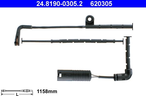 ATE 24.8190-0305.2 - Varningssensor, bromsbeläggslitage xdelar.se