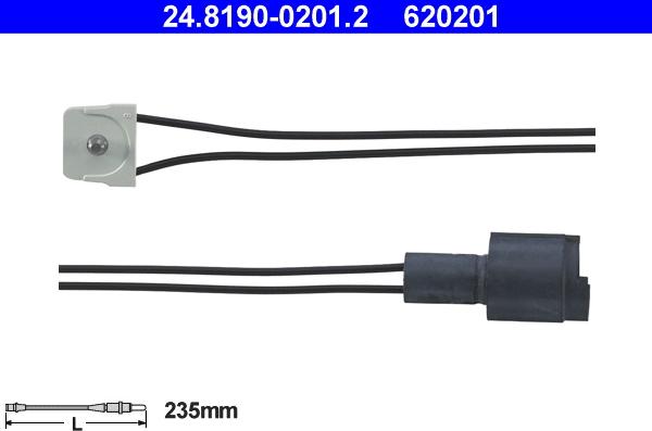 ATE 24.8190-0201.2 - Varningssensor, bromsbeläggslitage xdelar.se