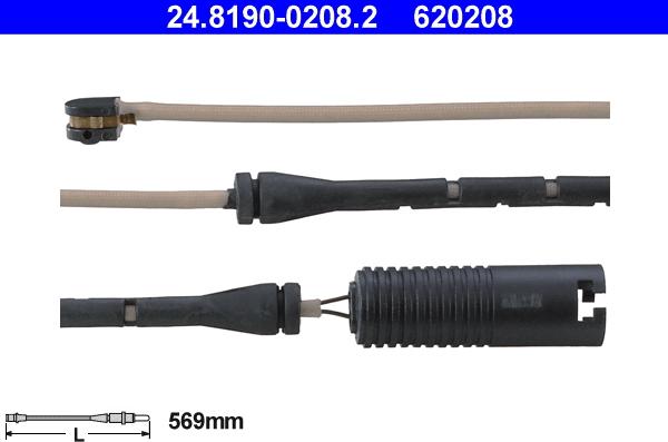 ATE 24.8190-0208.2 - Varningssensor, bromsbeläggslitage xdelar.se