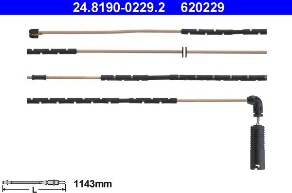 ATE 24.8190-0229.2 - Varningssensor, bromsbeläggslitage xdelar.se