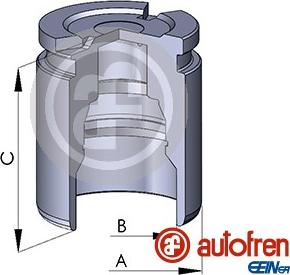 AUTOFREN SEINSA D02593 - Kolv, bromsok xdelar.se