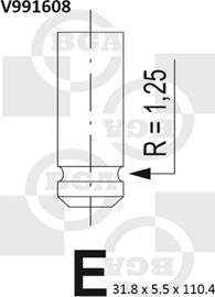 BGA V991608 - Utloppsventil xdelar.se