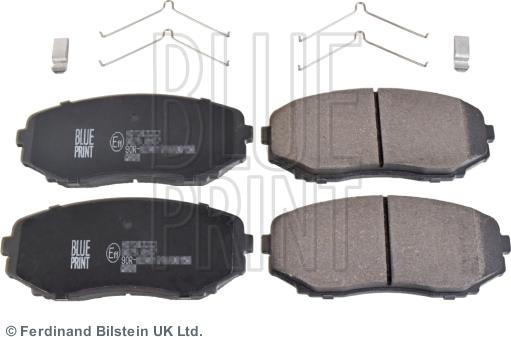 Blue Print ADC44291 - Bromsbeläggssats, skivbroms xdelar.se