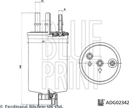 Blue Print ADG02342 - Bränslefilter xdelar.se