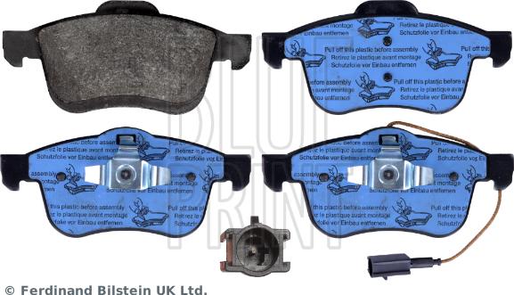 Blue Print ADL144215 - Bromsbeläggssats, skivbroms xdelar.se