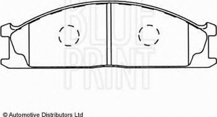 Blue Print ADN14224 - Bromsbeläggssats, skivbroms xdelar.se