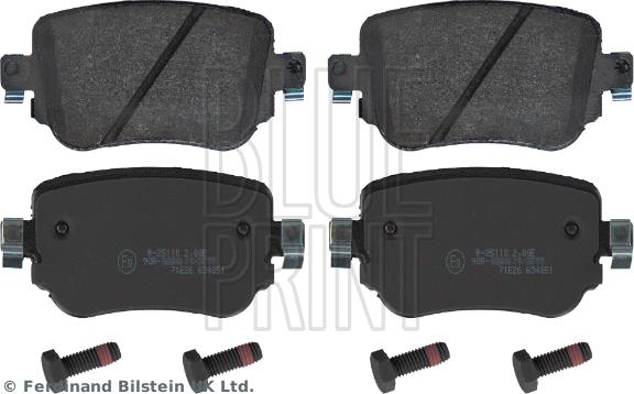 Blue Print ADV184250 - Bromsbeläggssats, skivbroms xdelar.se