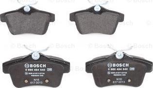 BOSCH 0 986 494 640 - Bromsbeläggssats, skivbroms xdelar.se