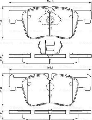 BOSCH 0 986 494 689 - Bromsbeläggssats, skivbroms xdelar.se