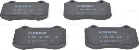 BOSCH 0 986 494 393 - Bromsbeläggssats, skivbroms xdelar.se