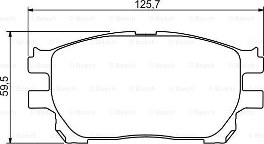 BOSCH 0 986 494 212 - Bromsbeläggssats, skivbroms xdelar.se