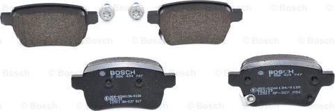 BOSCH 0 986 494 747 - Bromsbeläggssats, skivbroms xdelar.se