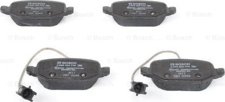 BOSCH 0 986 494 776 - Bromsbeläggssats, skivbroms xdelar.se