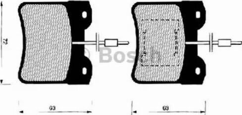 BOSCH 0 986 490 760 - Bromsbeläggssats, skivbroms xdelar.se