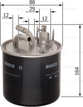 BOSCH 0 986 450 509 - Bränslefilter xdelar.se