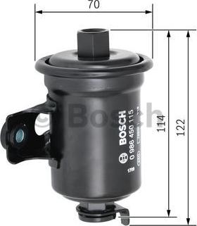 BOSCH 0 986 450 115 - Bränslefilter xdelar.se