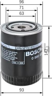 BOSCH 0 986 452 400 - Oljefilter xdelar.se