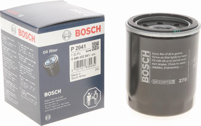 BOSCH 0 986 452 041 - Oljefilter xdelar.se