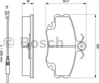 BOSCH 0 986 469 371 - Bromsbeläggssats, skivbroms xdelar.se