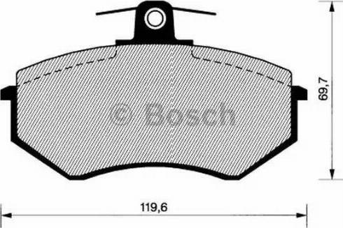 BOSCH 0 986 466 699 - Bromsbeläggssats, skivbroms xdelar.se