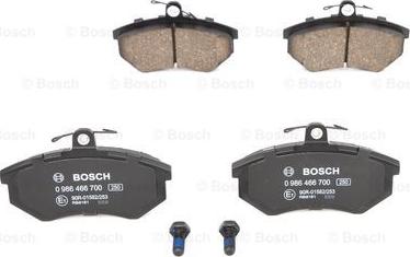 BOSCH 0 986 466 700 - Bromsbeläggssats, skivbroms xdelar.se