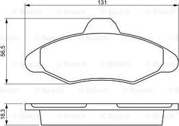 BOSCH 0 986 460 949 - Bromsbeläggssats, skivbroms xdelar.se