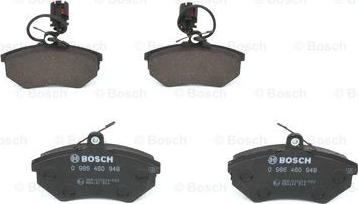 BOSCH 0 986 460 948 - Bromsbeläggssats, skivbroms xdelar.se