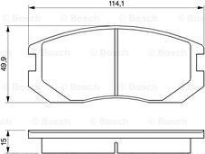 BOSCH 0 986 460 980 - Bromsbeläggssats, skivbroms xdelar.se