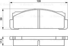 BOSCH 0 986 460 736 - Bromsbeläggssats, skivbroms xdelar.se