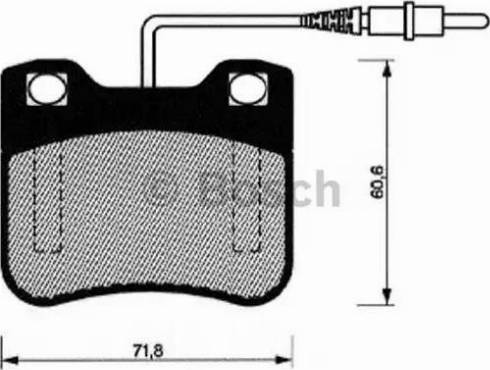 BOSCH 0 986 461 109 - Bromsbeläggssats, skivbroms xdelar.se