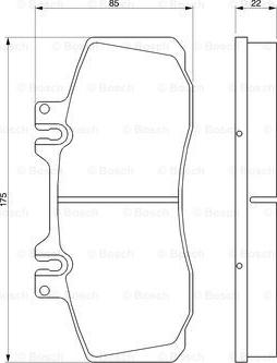 BOSCH 0 986 468 350 - Bromsbeläggssats, skivbroms xdelar.se