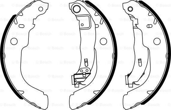 BOSCH 0 986 487 960 - Bromsbackar, sats xdelar.se