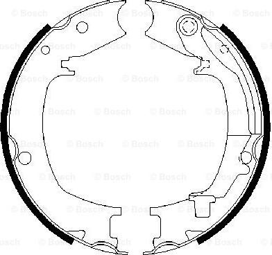 BOSCH 0 986 487 711 - Bromsbackar, sats, parkeringsbroms xdelar.se