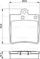 BOSCH 0 986 424 496 - Bromsbeläggssats, skivbroms xdelar.se